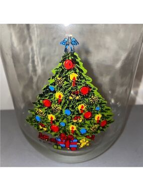 Vintage Carlton Glass 3L Christmas Tree jar canister